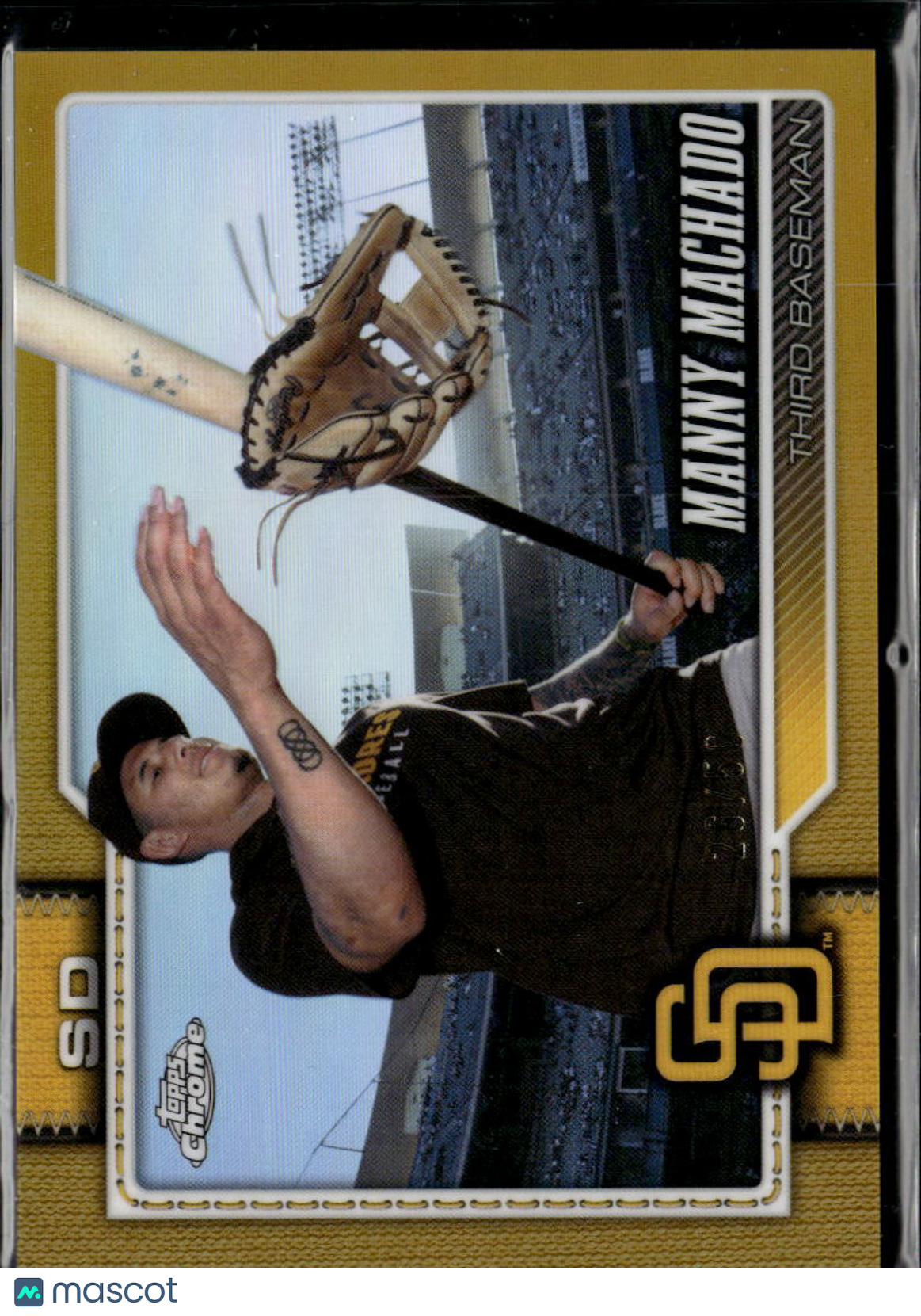 Manny Machado 2026 Topps Chrome Image Variation GOLD Refractor 26/50 Padres