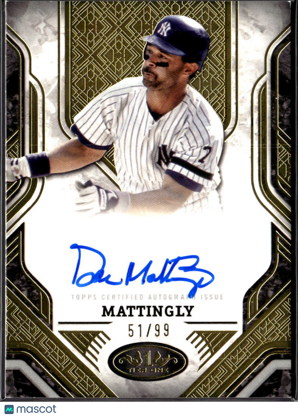 Don Mattingly 2025 Topps Tier One Auto Autograph 51/99 New York Yankees