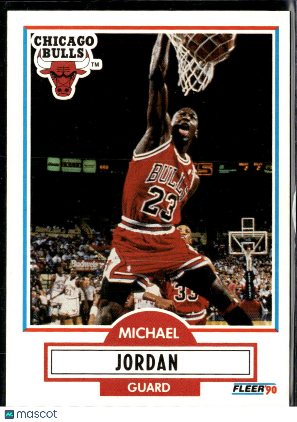 Michael Jordan 1990 Fleer Basketball Card #26 Chicago Bulls