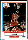 Michael Jordan 1990 Fleer Basketball Card #26 Chicago Bulls
