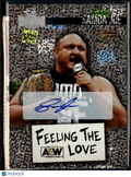 Samoa Joe 2022 Upper Deck AEW Metal Universe Auto Autograph SSP Wrestling WWE