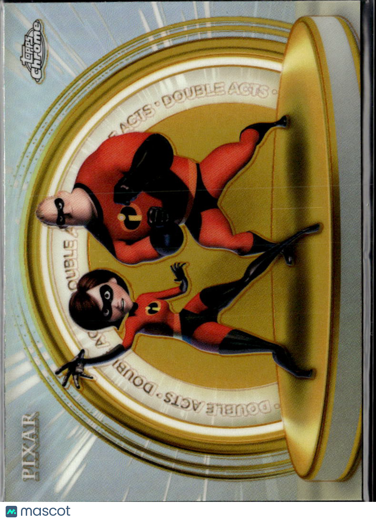 Mr Incredible Elastagirl 2025 Topps Chrome Disney Pixar Golden Moments #DA-4