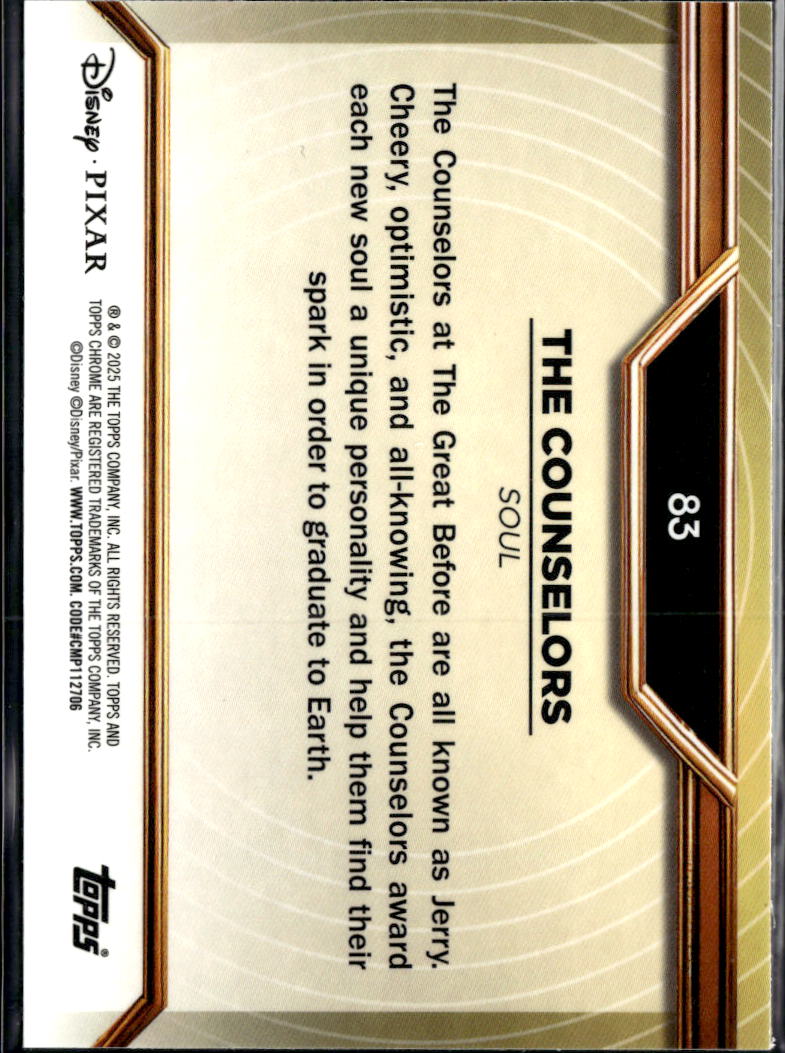 The Couselors 2025 Topps Chrome Disney Pixar Refractor #83