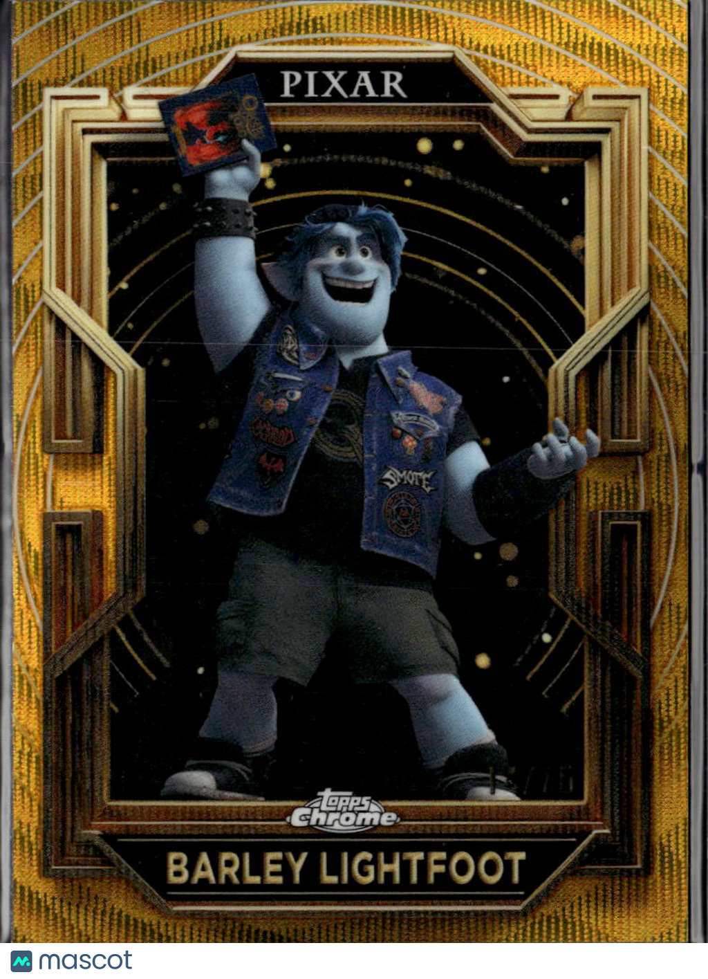 Barley Lightfoot 2025 Topps Chrome Disney Pixar Gold Refractor 14/75 #78