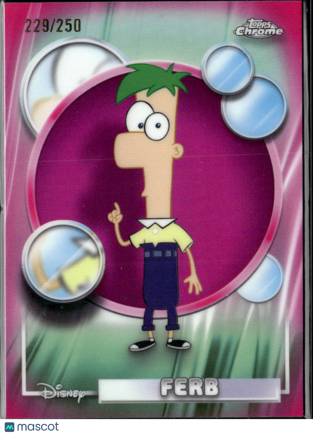 Ferb 2026 Topps Chrome Disney Pink Refractor 229/250 #116
