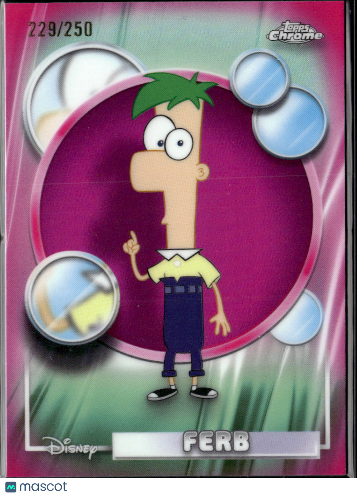 Ferb 2026 Topps Chrome Disney Pink Refractor 229/250 #116