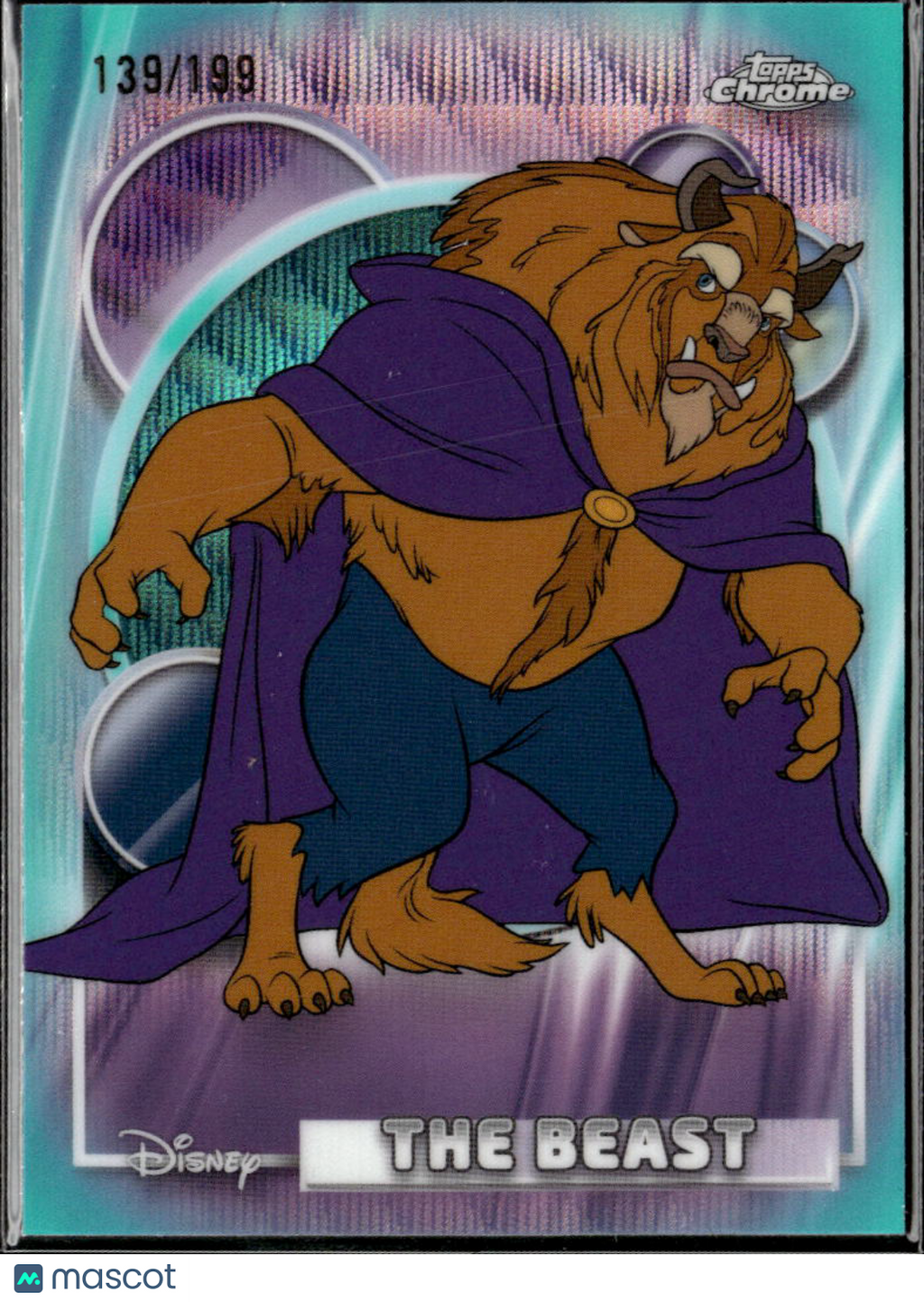 The Beast 2026 Topps Chrome Disney Aqua Wave Refractor 139/199 #36