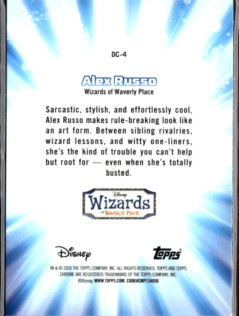 Alex Russo 2026 Topps Chrome Disney #DC-4