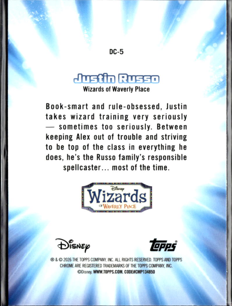 David Henrie 2026 Topps Chrome Disney Channel Throwback #DC-5