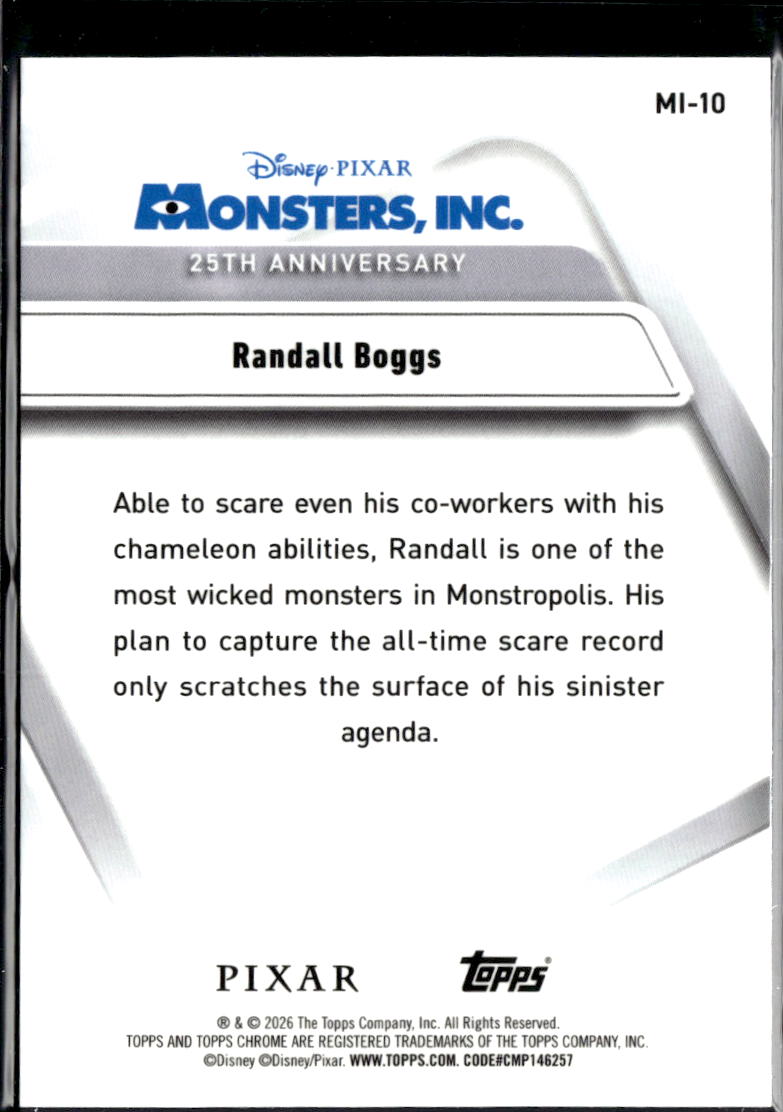 Randall Boggs 2026 Topps Chrome Disney #MI-10