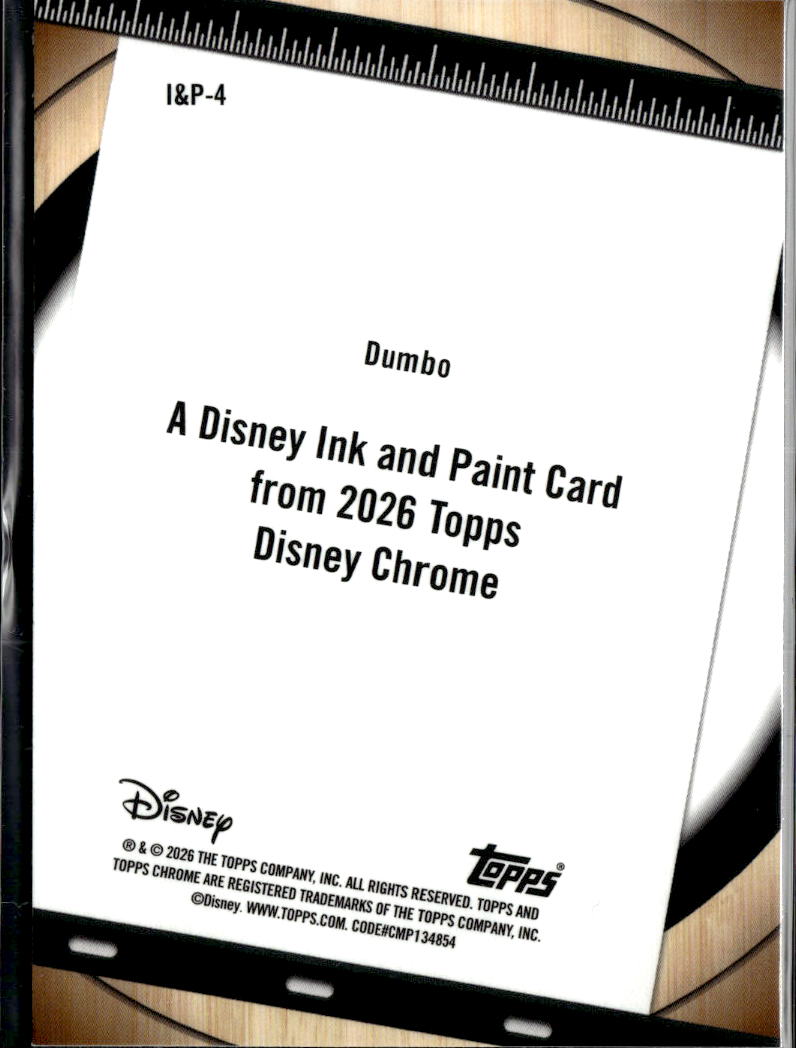 Dumbo 2026 Topps Disney Chrome Ink & Paint Insert #I&P-4