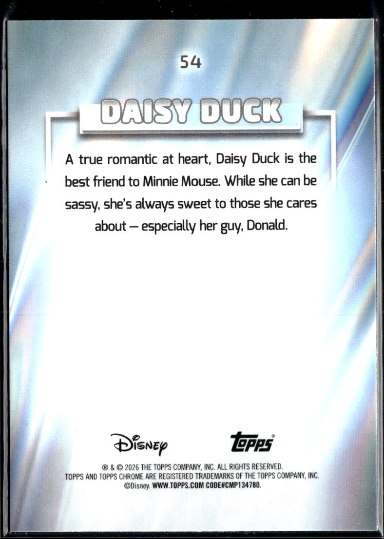 Daisy Duck 2026 Topps Chrome Disney Prism Refractor #54