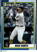 Nick Kurtz 2025 Topps Chrome '90 Rookie RC Oakland Athletics