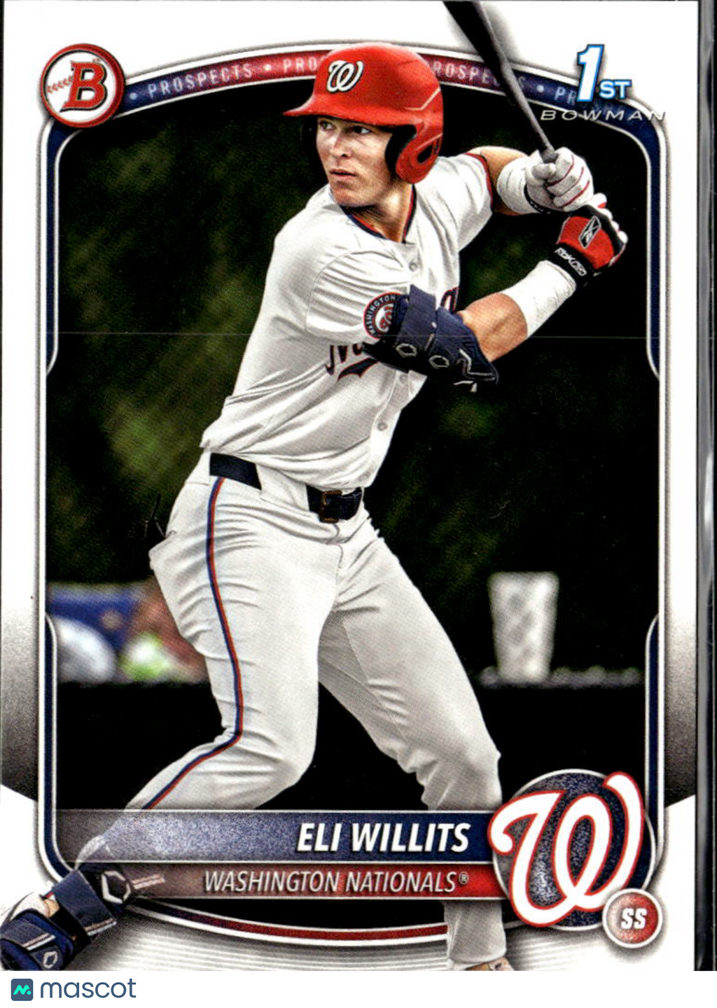 Eli Willits 2025 Bowman Draft 1st Rookie RC Washington Nationals