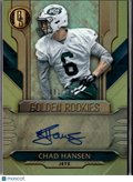 Chad Hansen 2017 Gold Standard Auto Autograph RC /149 New York Jets