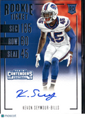 Kevon Seymour 2016 Contenders Auto Autograph RC Buffalo Bills