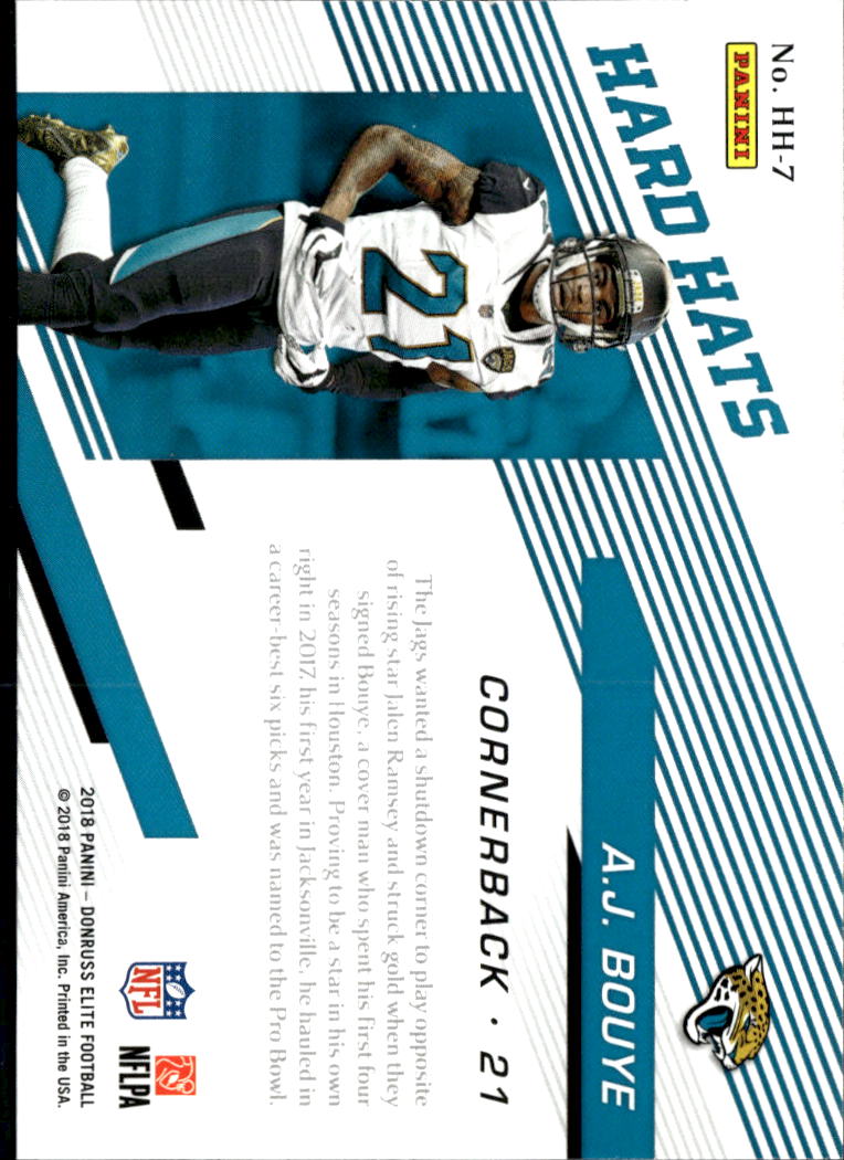 A.J. Bouye 2018 Elite Hard Hats Insert Jacksonville Jaguars