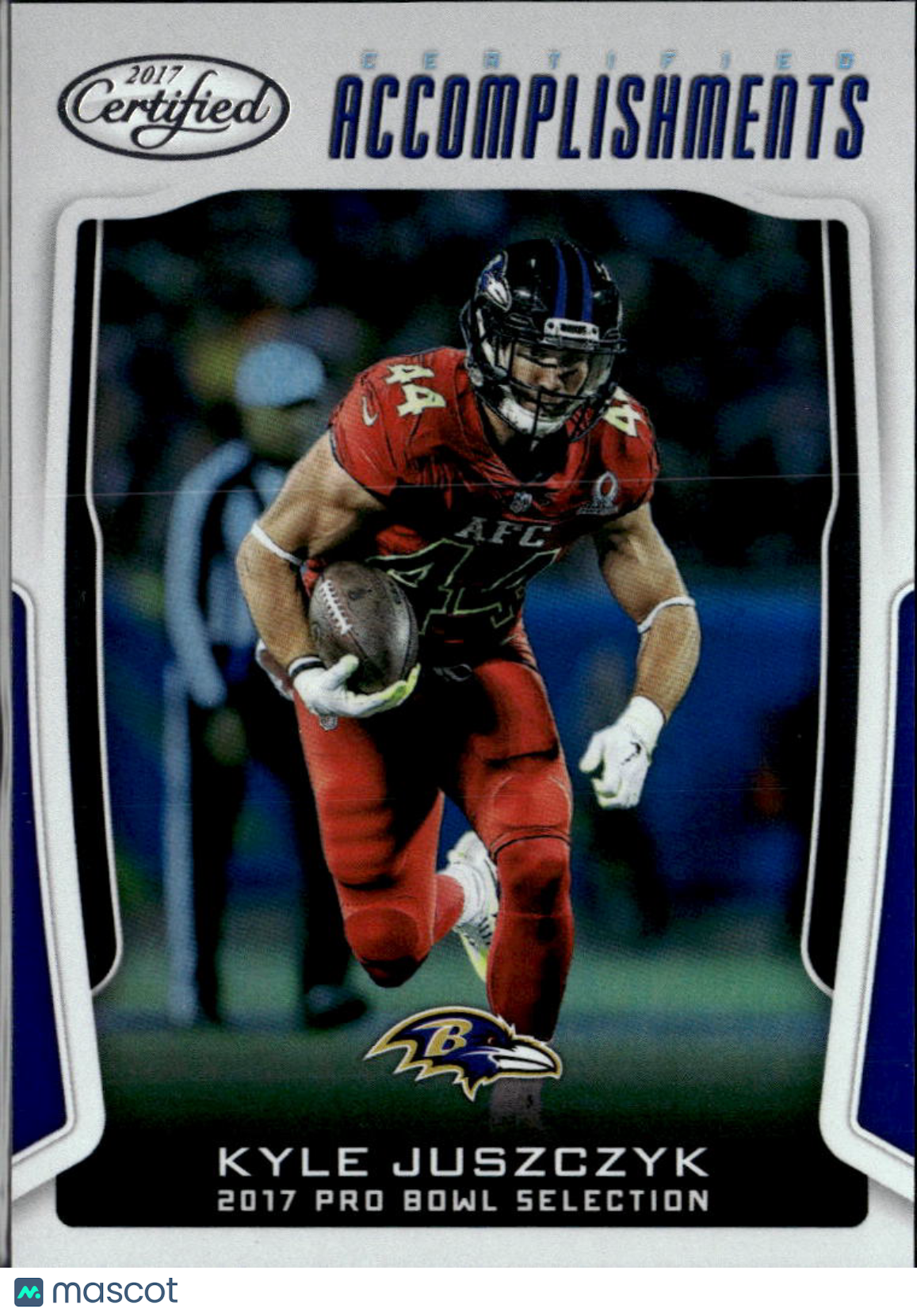 Kyle Juszczyk 2017 Panini Certified Accomplishments Baltimore Ravens