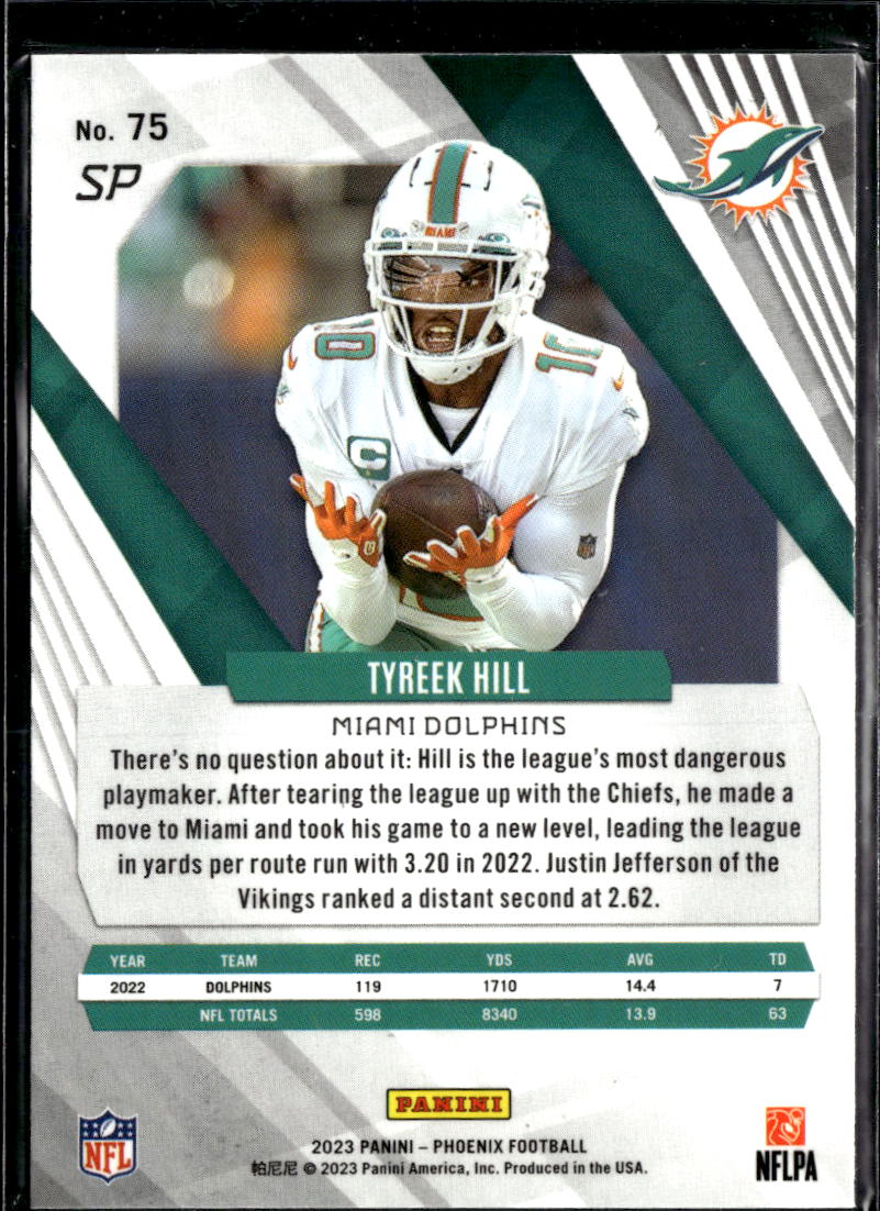 Tyreek Hill 2023 Panini Phoenix SHORTPRINT SP Miami Dolphins
