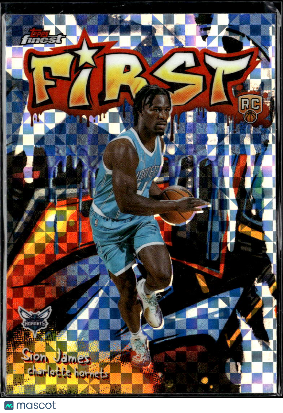 Sion James 2026 Topps Finest Xfractor Rookie RC Charlotte Hornets