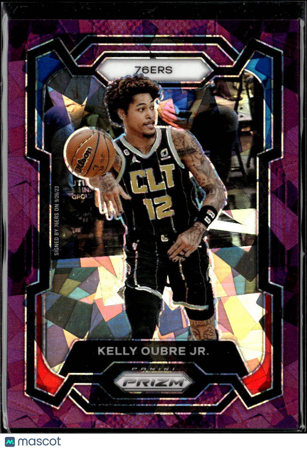 Kelly Oubre Jr. 2023 Prizm Choice Purple 105/149 Philadelphia 76ers