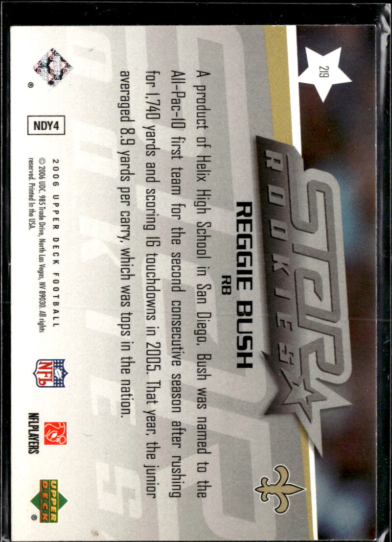 Reggie Bush 2006 Upper Deck Star Rookies Limited RC New Orleans Saints