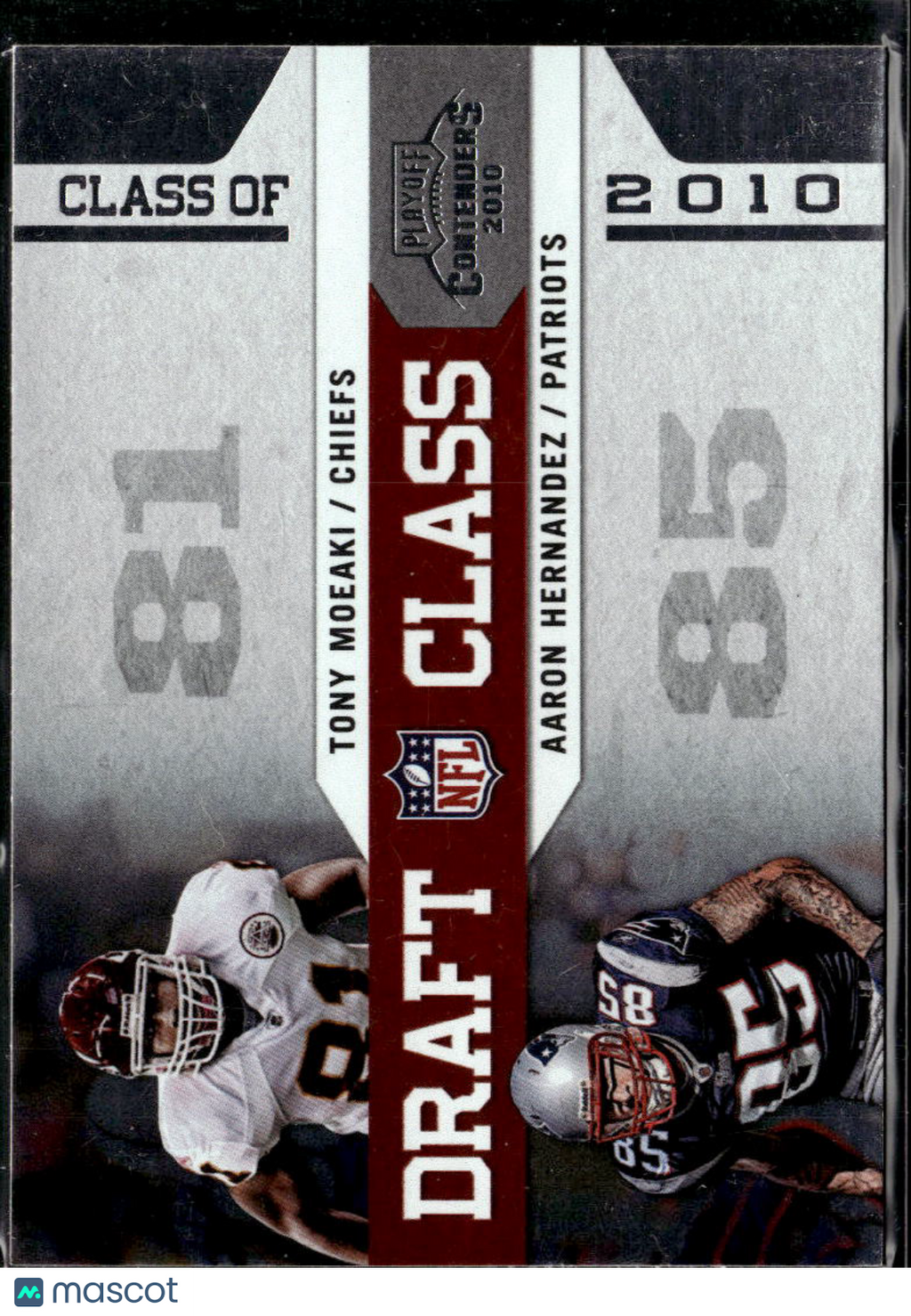 Aaron Hernandez Tony Moeaki 2010  Contenders RC New England Patriots Chiefs