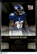 Hakeem Nicks 2009 Playoff Contenders Rookie Roll Call /100 New York Giants