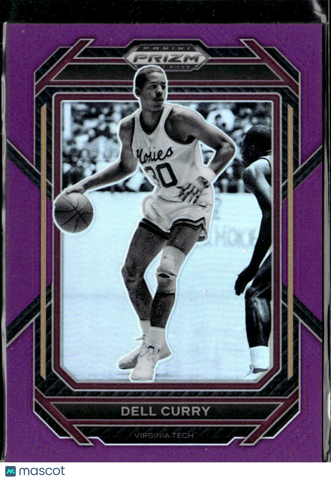 Dell Curry 2023 Prizm Draft Picks Purple 61/75 Virginia Tech Hokies