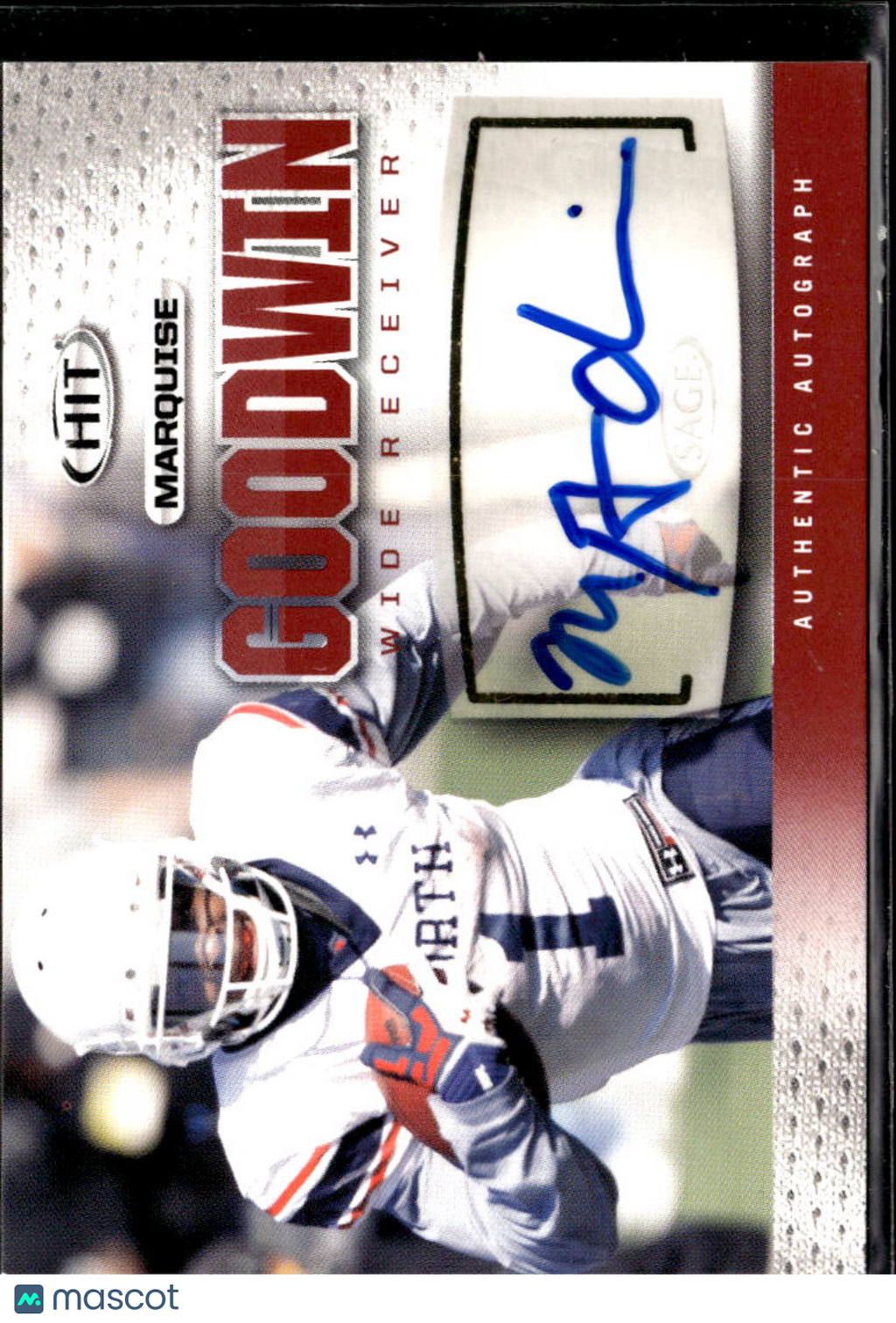 Marquise Goodwin 2013 SAGE HIT Auto Autograph RC Texas Longhorns