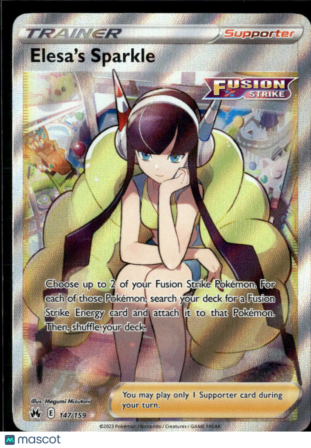 Elesa's Sparkle 2023 Crown Zenith Holo Ultra Rare FA #147/159