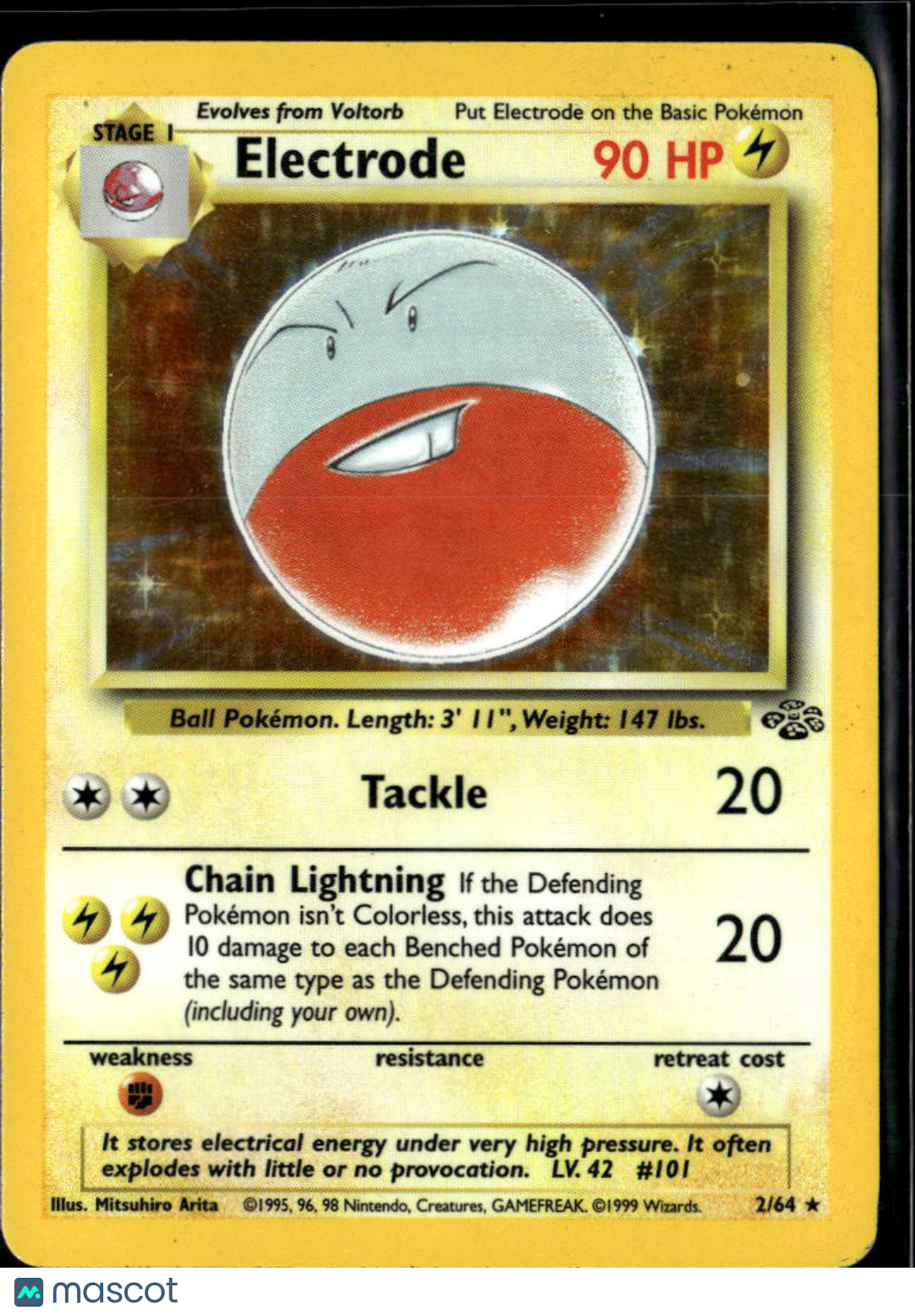 Electrode 1999 Jungle Holo Rare #2/64