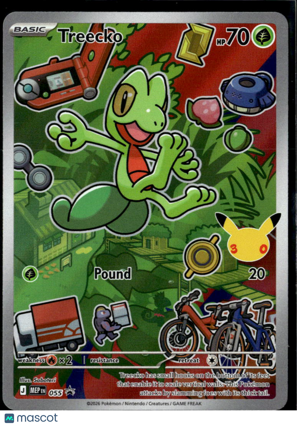 Treecko Mega Evolution Holo Black Star Promo #MEP EN 055
