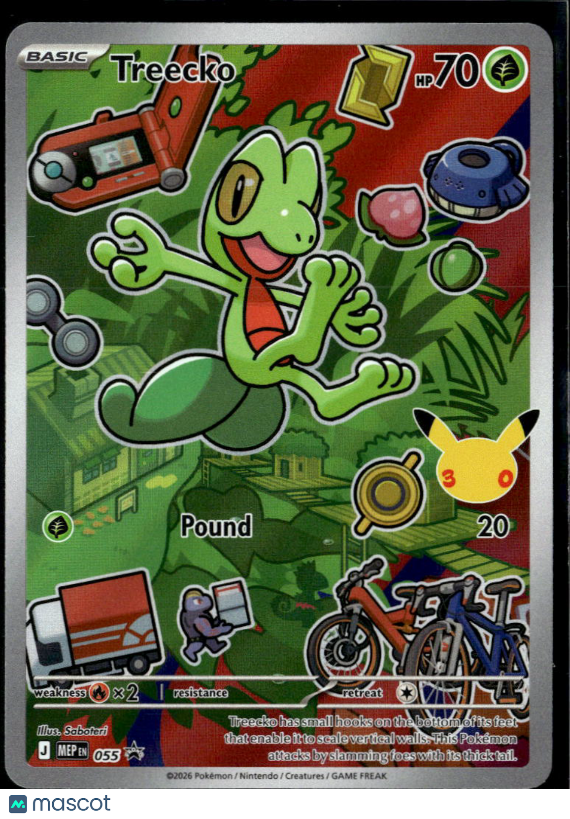 Treecko Mega Evolution Holo Black Star Promo #MEP EN 055
