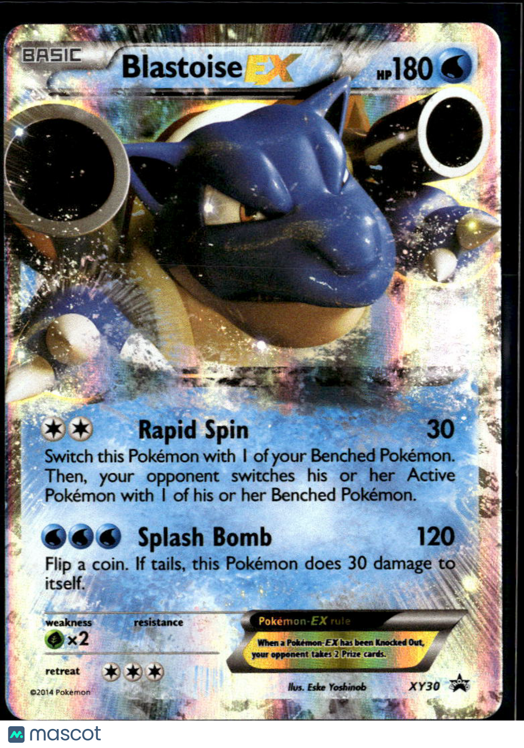 Blastoise EX 2014 XY Holo Black Star Promo #XY30