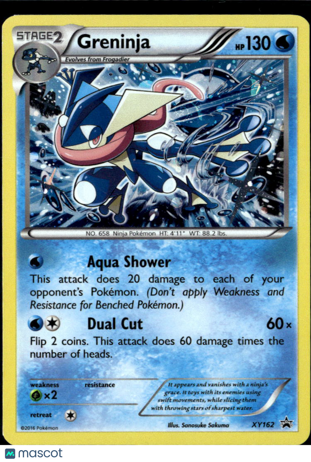 Greninja 2016 XY Holo Black Star Promo #XY162