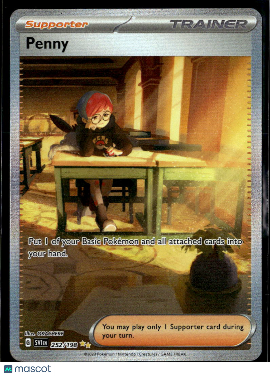 Penny 2023 Scarlet & Violet Holo Secret Rare SAR #252/198
