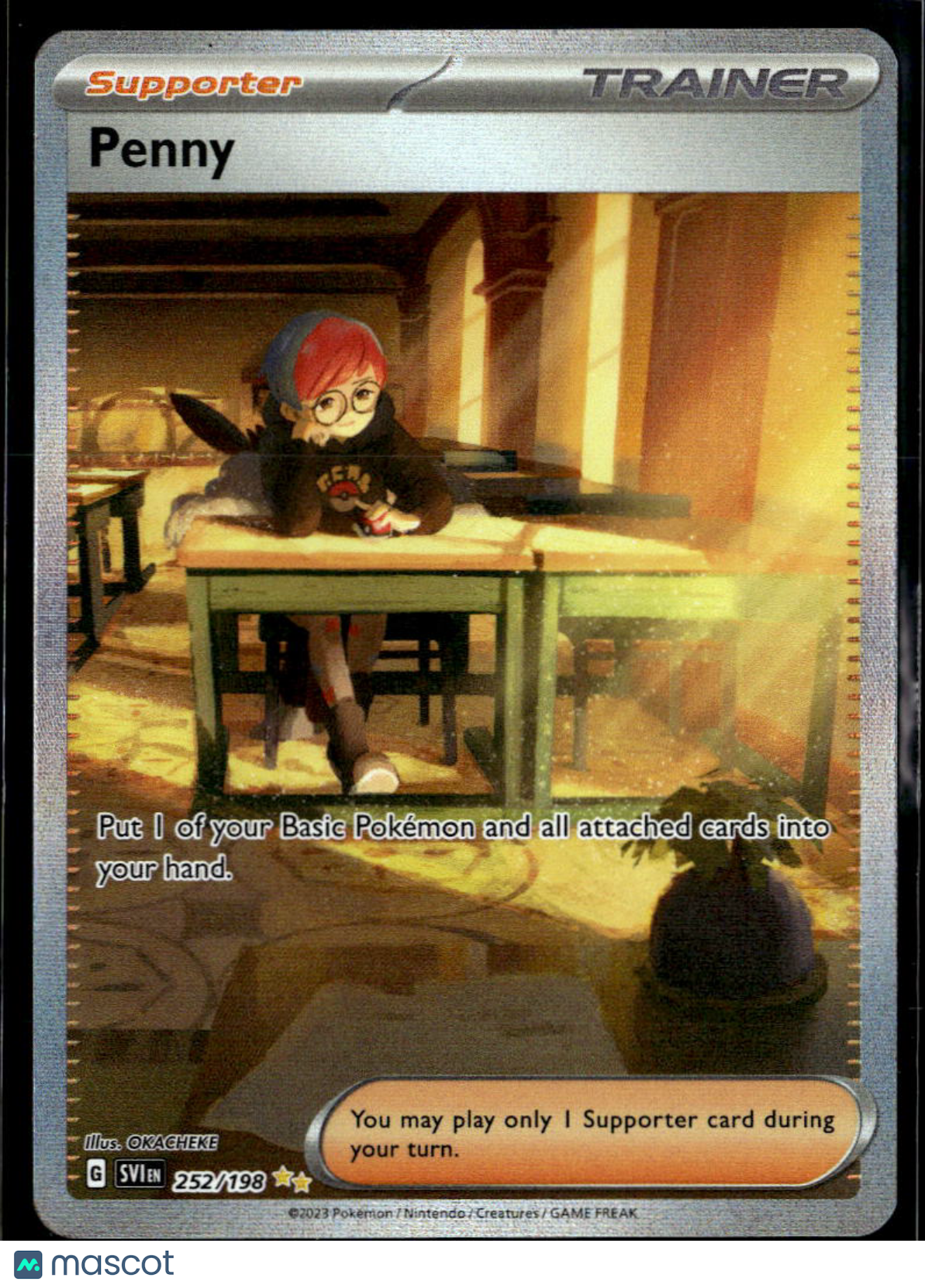Penny 2023 Scarlet & Violet Holo Secret Rare SAR #252/198
