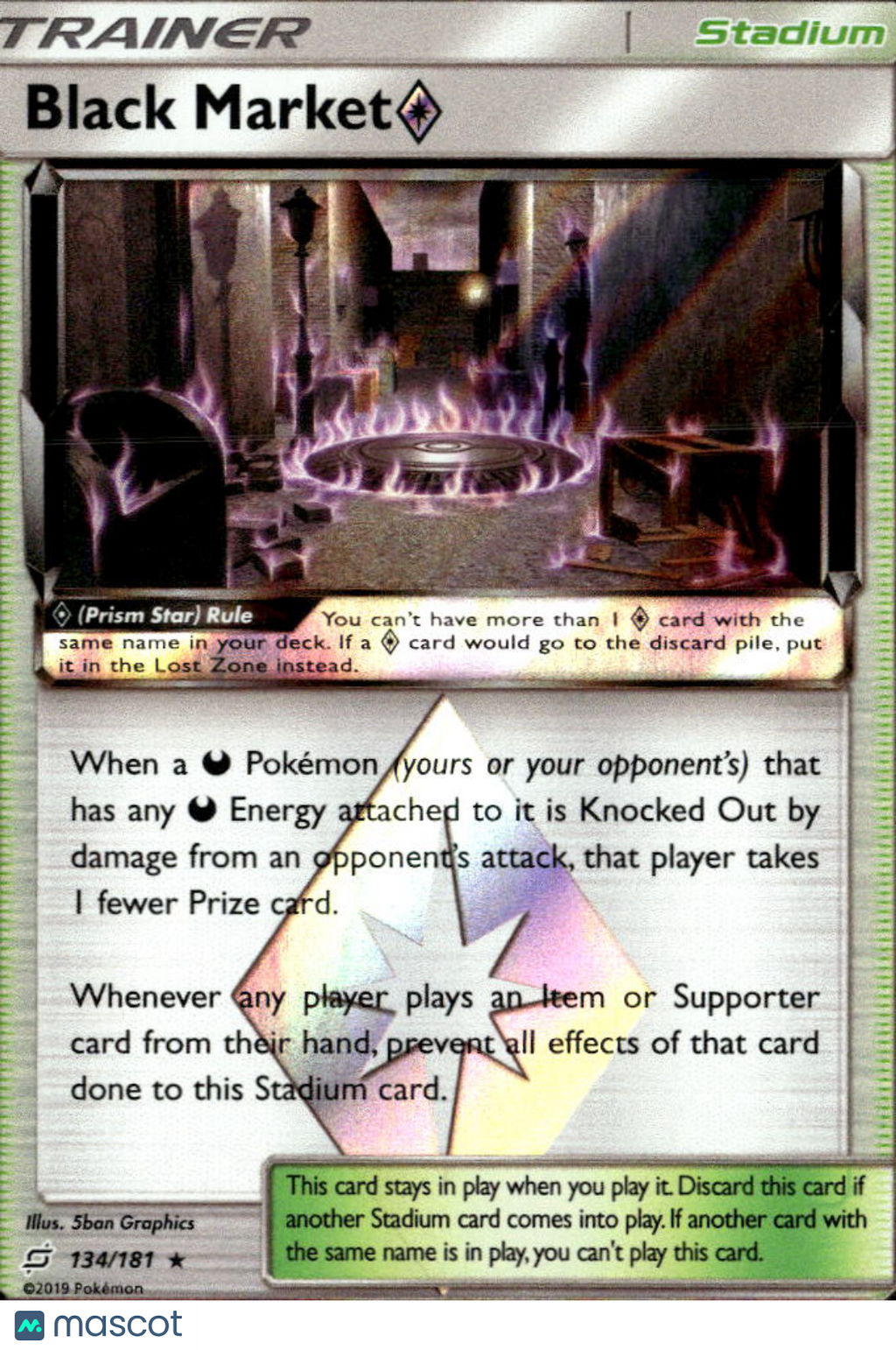 Black Market ♢ 2019 Team Up Holo Rare #134/181