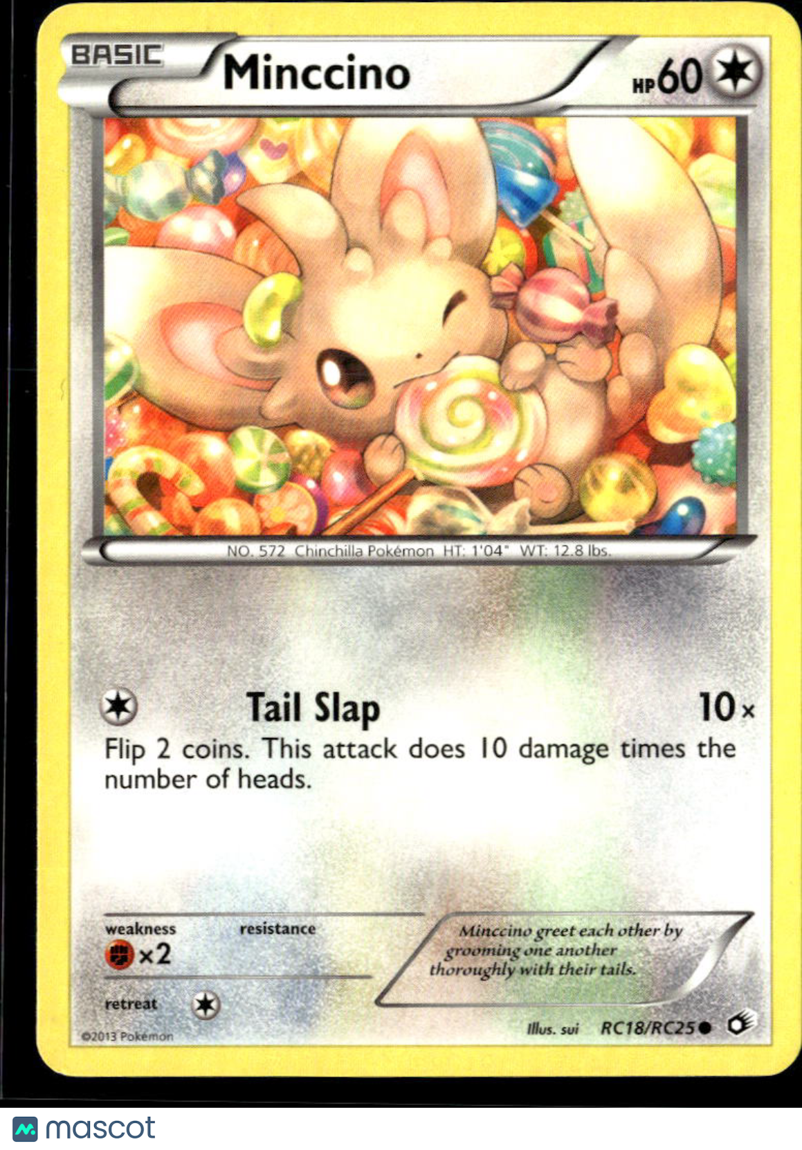 Minccino 2013 Legendary Treasures Holo #RC18/RC25
