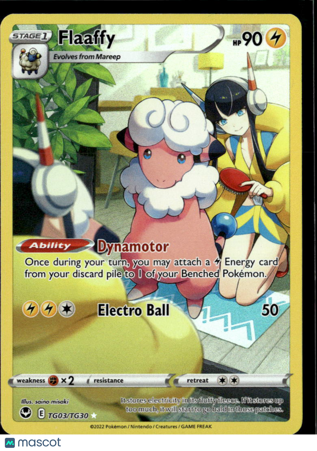 Flaaffy 2022 Silver Tempest Holo Rare CHR #TG03/TG30