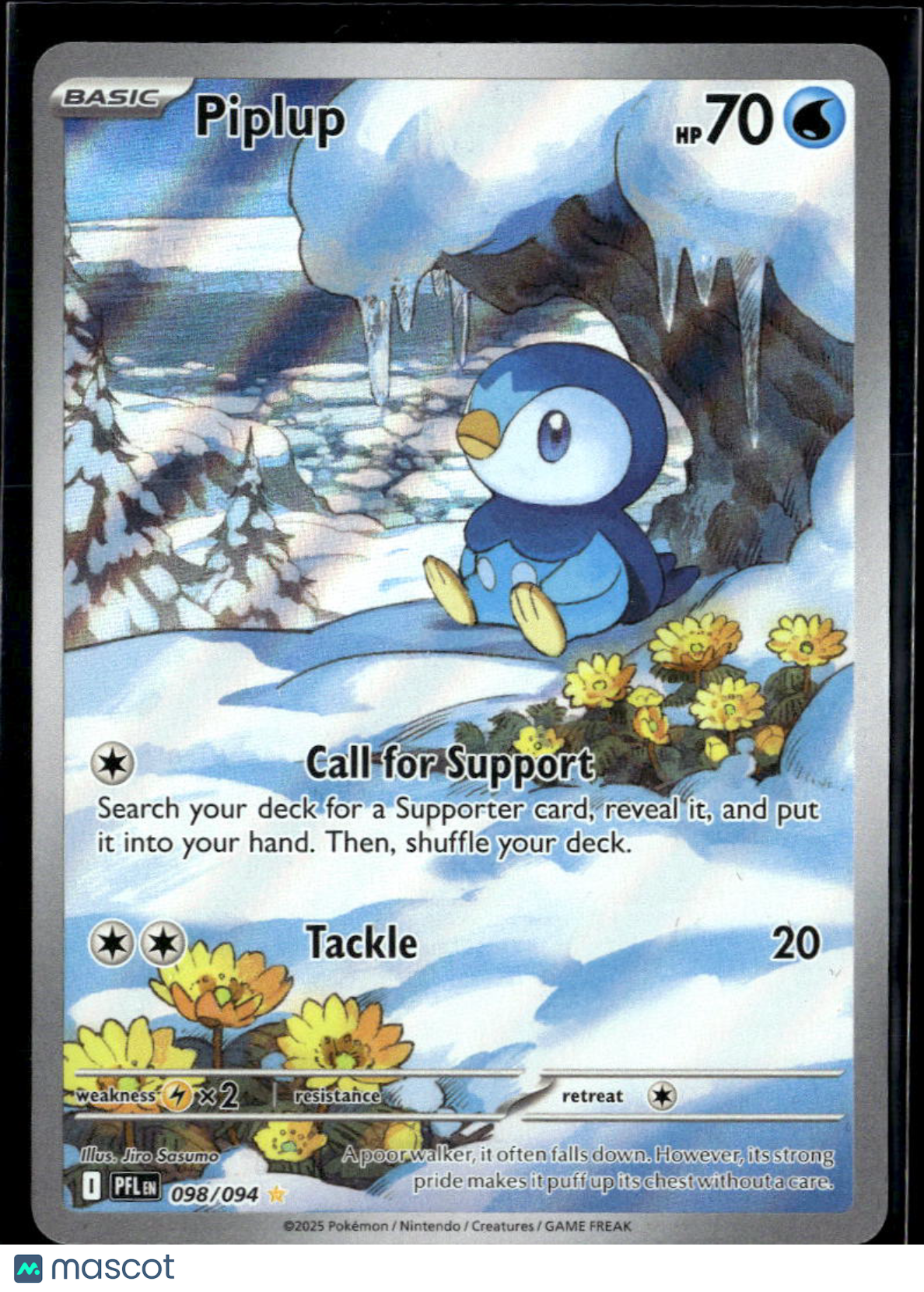 Piplup 2025 Mega Evolution – Phantasmal Flames Holo Secret Rare #98/94