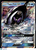 Tapu Fini GX 2017 Burning Shadows Holo Rare #39/147