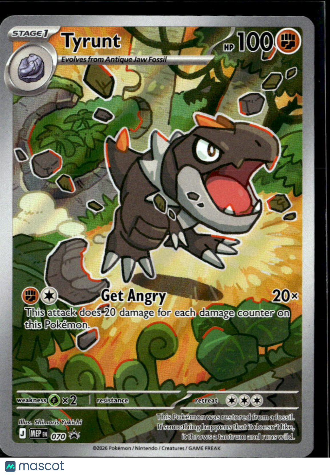 Tyrunt Mega Evolution Holo Illustration Rare #MEP EN 070