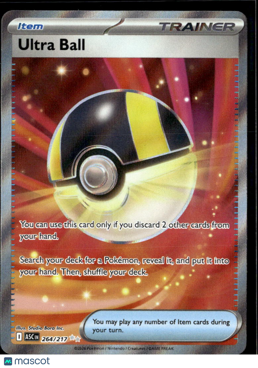 Ultra Ball 2026 Mega Evolution – Ascended Heroes Holo Secret Rare UR FA #264/217