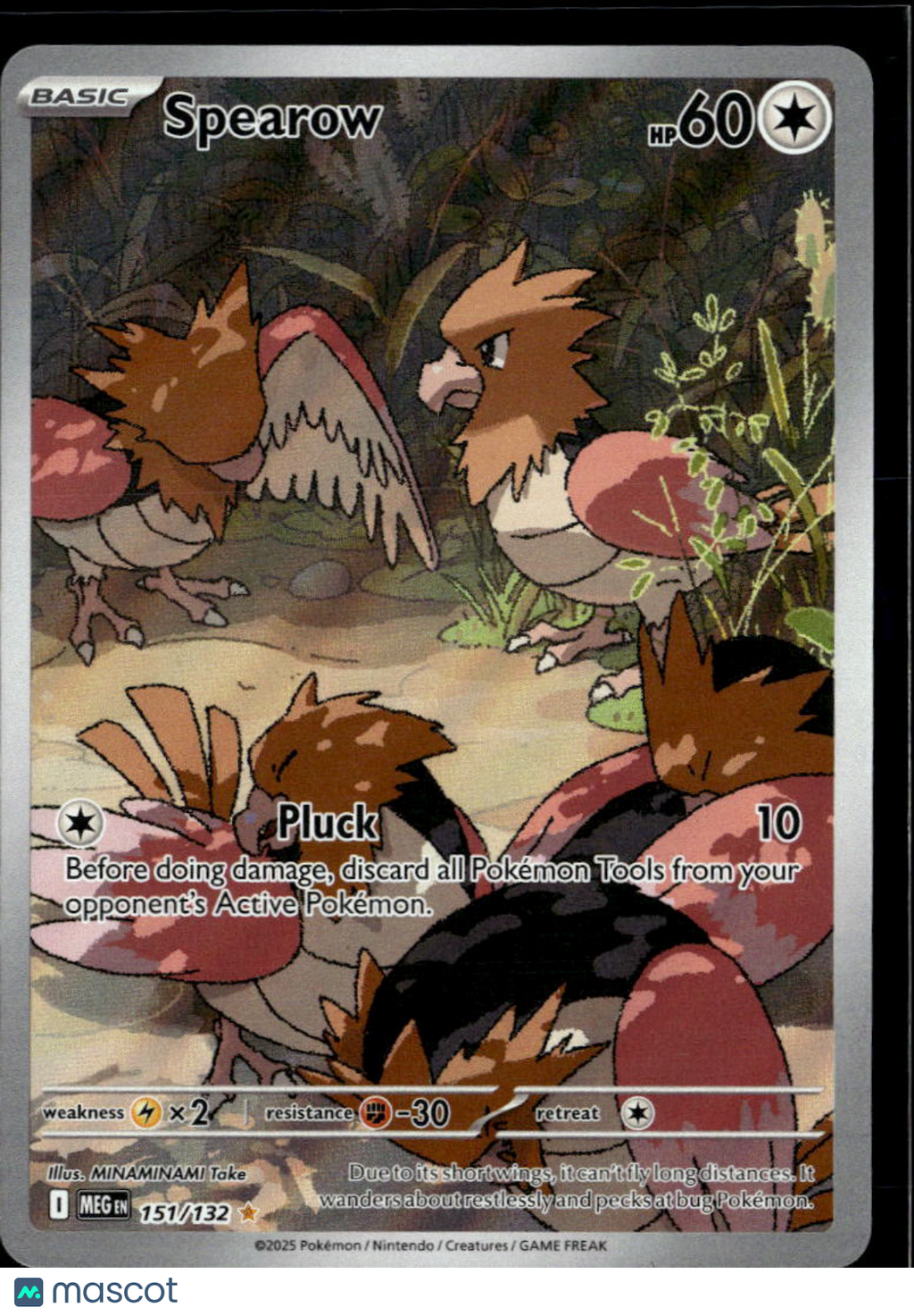 Spearow 2025 Mega Evolution Holo Secret Rare #151/132