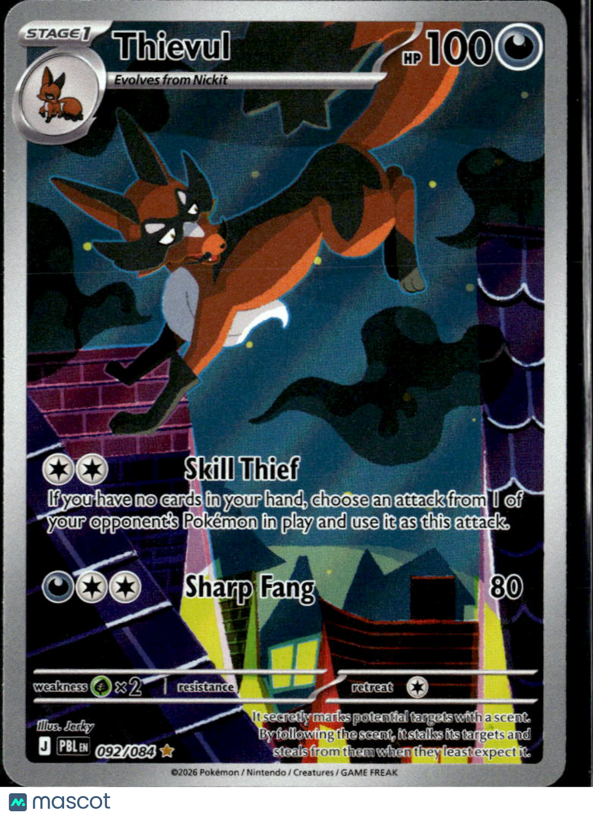 Thievul 2026 Pitch Black Holo Secret Rare #92/84