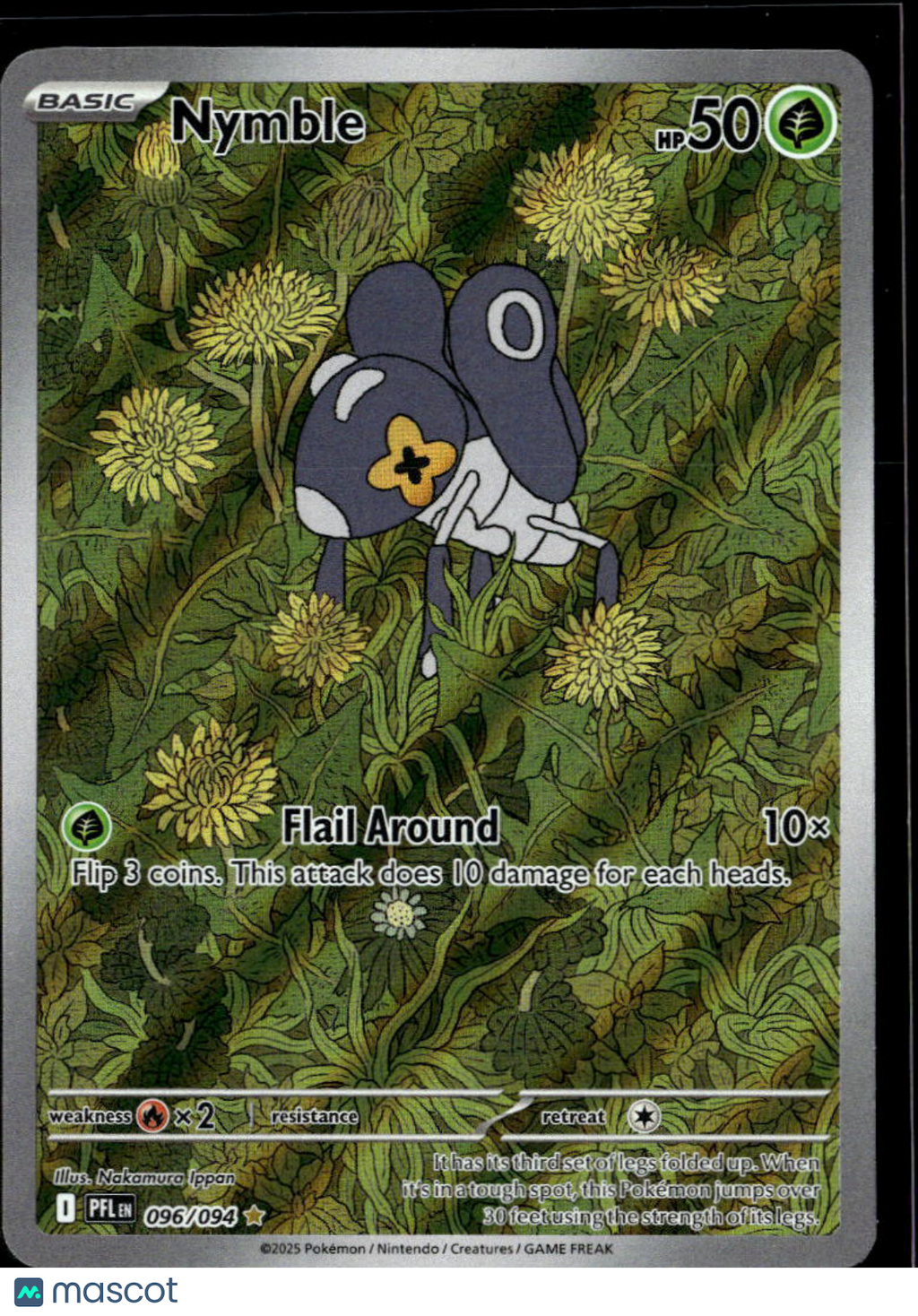 Nymble 2025 Mega Evolution – Phantasmal Flames Holo Secret Rare #96/94