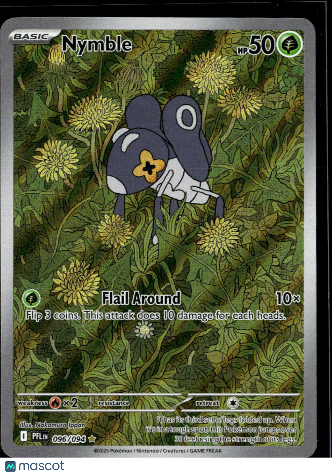 Nymble 2025 Mega Evolution – Phantasmal Flames Holo Secret Rare #96/94