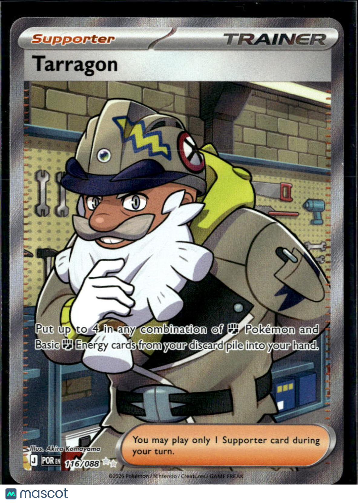 Tarragon 2026 Mega Evolution – Perfect Order Holo Secret Rare SR FA #116/88